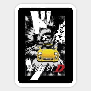 Initial D FD RX7 fifth stage Drifting - Keisuke Takahashi vs Smiley Saka project d Sticker